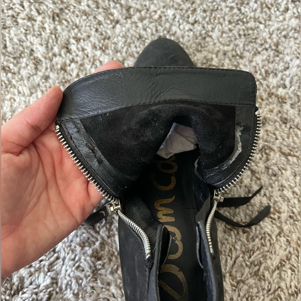 Sam Edelman Leather Packer Ankle Booties in Black Women's Size 8 - Picture 15 of 16